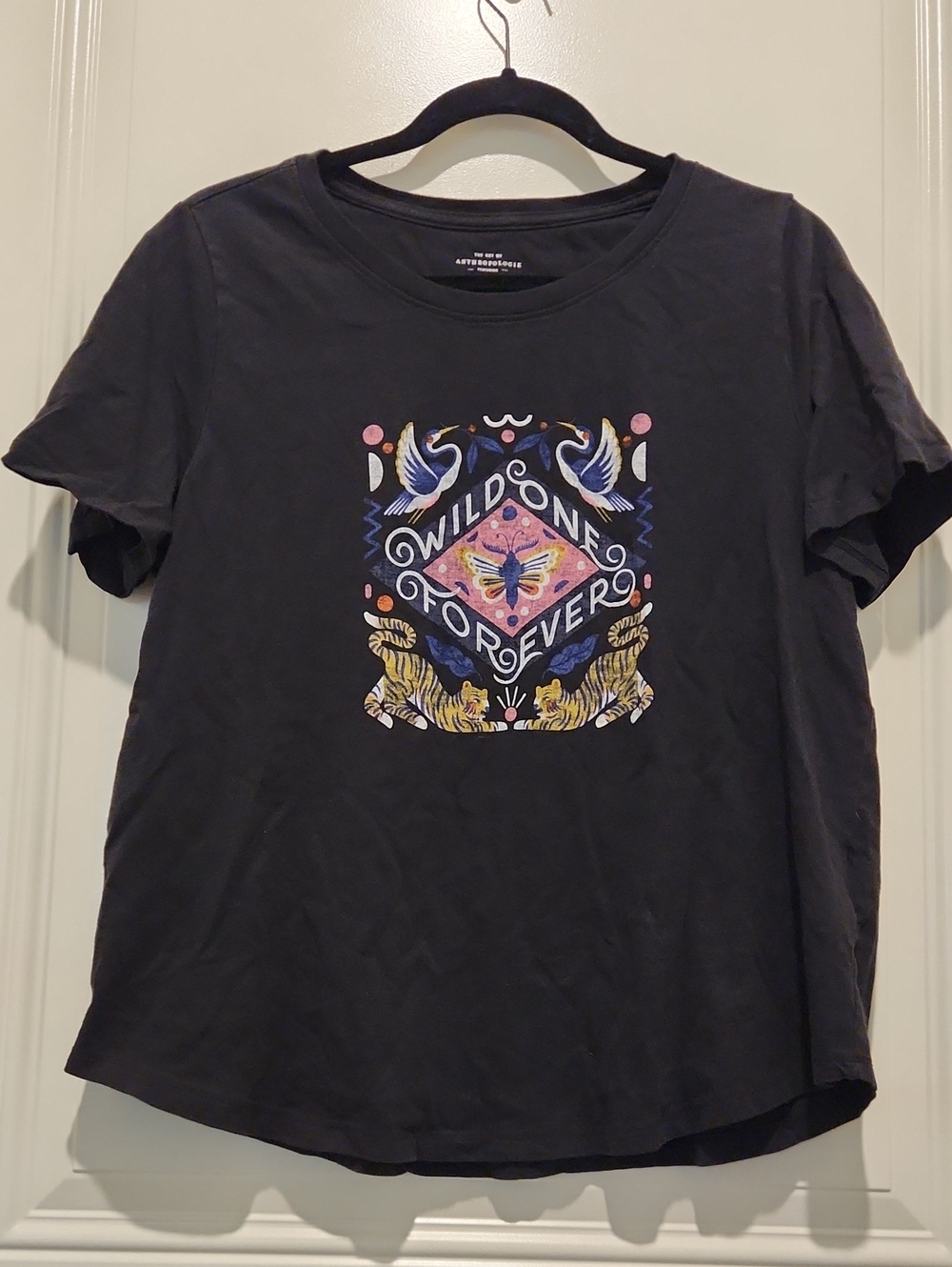 Anthropologie "Wild One Forever" Graphic Tee - Large